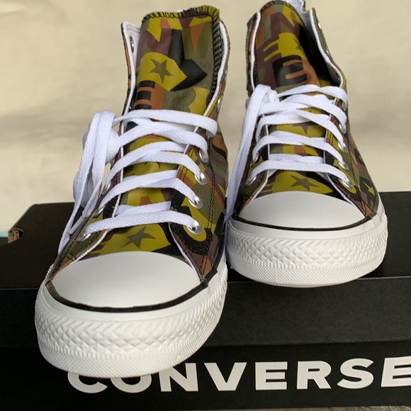 CONVERSE CTAS HI DARK MOSS/BLACK/WHITE WMNS - Picture 9 of 14